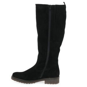 La Canadienne Women's Black Mid Top Side Zipper Closure Long Boots Size 6.5M